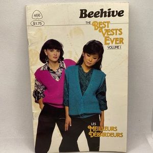 Patons Beehive The Best Vests Ever Vol 1 Knitting Patterns 466 Booklet 1980’s